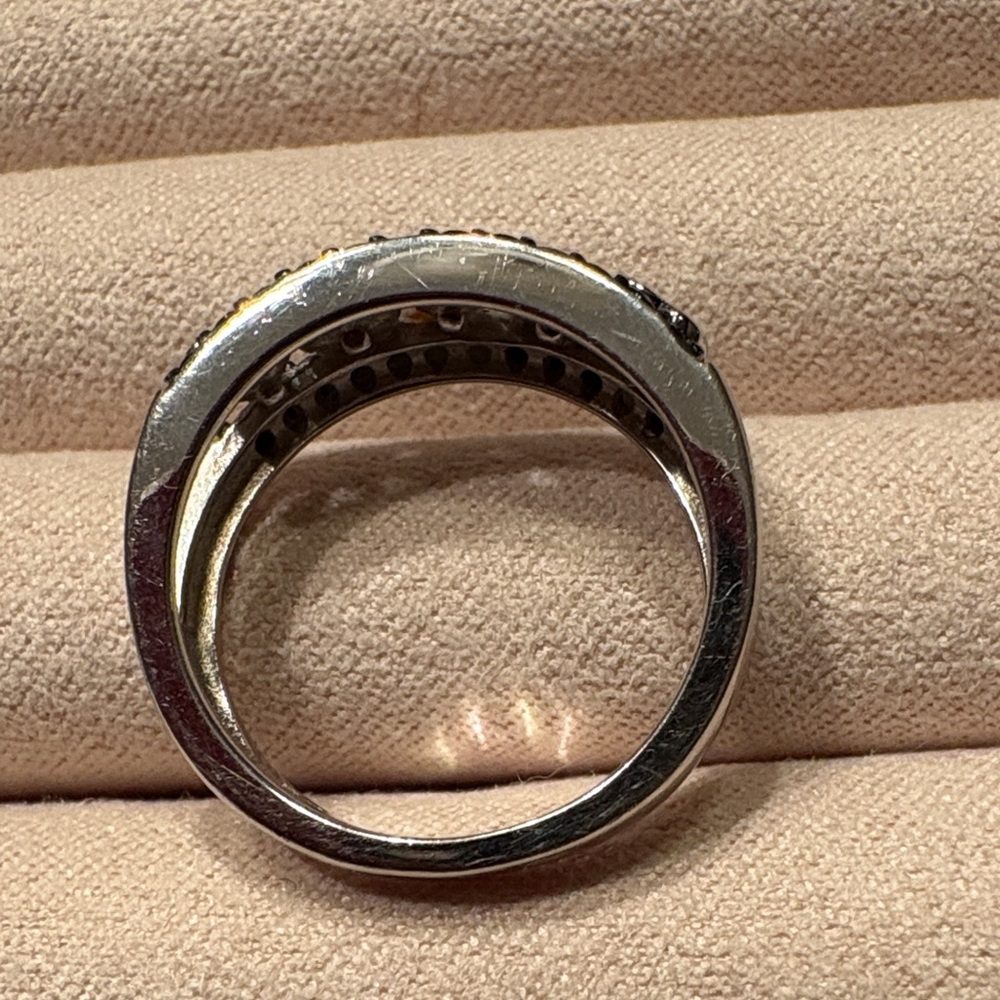 JTV Black Heart Silver Ring - Picture 2 of 7